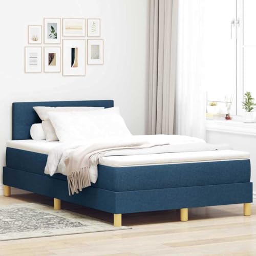 Qnhdfrt Boxspringbett Blau 120x200 cm Modernes Design mit Matratze und Topper Hochwertiger Stoff für en Komfort im Schlafzimmer Qnhdfrt Boxspringbett Blau 120x200 cm Modernes Design mit Matratze und Topper Hochwertiger Stoff für en Komfort im Schlafzimmer von Qnhdfrt
