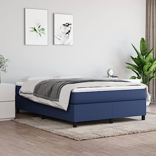 Qnhdfrt Boxspringbett Blau 140x200 cm mit Taschenfederkern Matratze und atmungsaktivem Stoffbezug für erholsamen Schlaf mit mittelharter Unterstützung für Gäste und Hauptschlafzimmer Qnhdfrt Boxspringbett Blau 140x200 cm mit Taschenfederkern Matratze und atmungsaktivem Stoffbezug für erholsamen Schlaf mit mittelharter Unterstützung für Gäste und Hauptschlafzimmer von Qnhdfrt