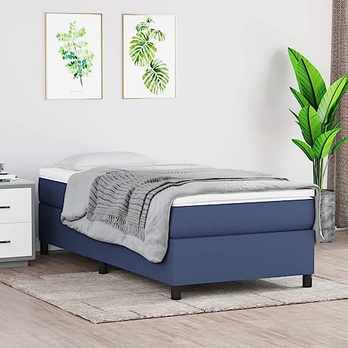 Qnhdfrt Boxspringbett Blau 90x190 cm mit Taschenfederkernmatratze und Matratzenauflage für erholsamen Schlaf Stoffbezug atmungsaktiv und langlebig Qnhdfrt Boxspringbett Blau 90x190 cm mit Taschenfederkernmatratze und Matratzenauflage für erholsamen Schlaf Stoffbezug atmungsaktiv und langlebig von Qnhdfrt
