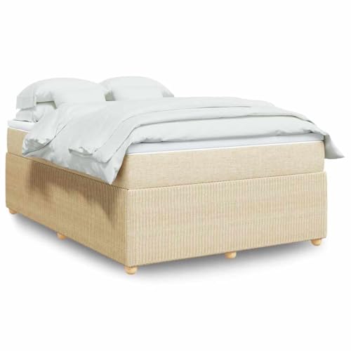 Qnhdfrt Boxspringbett Creme 140x190 cm mit Taschenfederkern Matratze und waschbarer Auflage für erholsamen Schlaf im Schlafzimmer oder Gästezimmer Qnhdfrt Boxspringbett Creme 140x190 cm mit Taschenfederkern Matratze und waschbarer Auflage für erholsamen Schlaf im Schlafzimmer oder Gästezimmer von Qnhdfrt