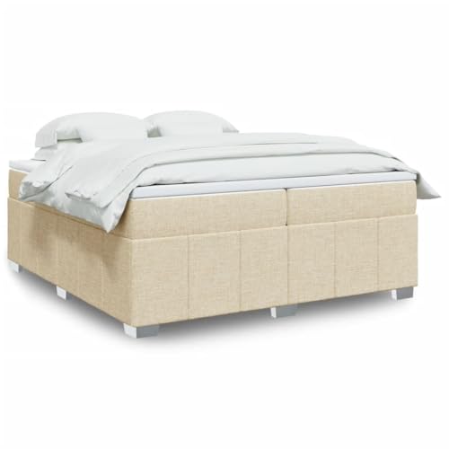 Qnhdfrt Boxspringbett Creme 200x200 cm mit Taschenfederkernmatratze und atmungsaktivem Polyesterbezug für erholsamen Schlaf im Schlafzimmer oder Gästezimmer Qnhdfrt Boxspringbett Creme 200x200 cm mit Taschenfederkernmatratze und atmungsaktivem Polyesterbezug für erholsamen Schlaf im Schlafzimmer oder Gästezimmer von Qnhdfrt