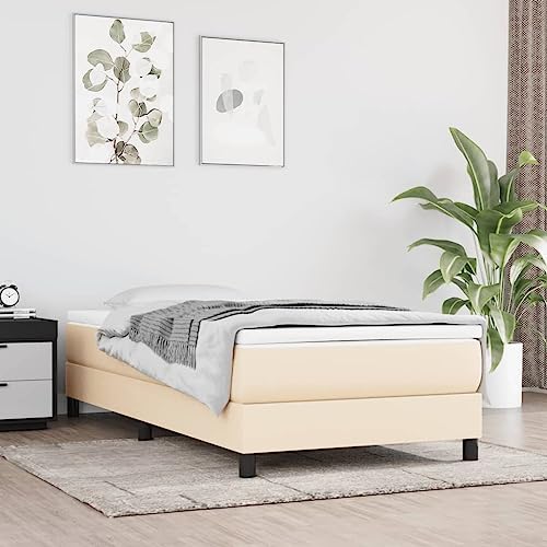Qnhdfrt Boxspringbett Creme 80x200 cm mit Taschenfederkern Matratze und atmungsaktivem Stoffbezug für erholsamen Schlaf mit mittelharter Unterstützung für Gästezimmer und Jugendzimmer Qnhdfrt Boxspringbett Creme 80x200 cm mit Taschenfederkern Matratze und atmungsaktivem Stoffbezug für erholsamen Schlaf mit mittelharter Unterstützung für Gästezimmer und Jugendzimmer von Qnhdfrt