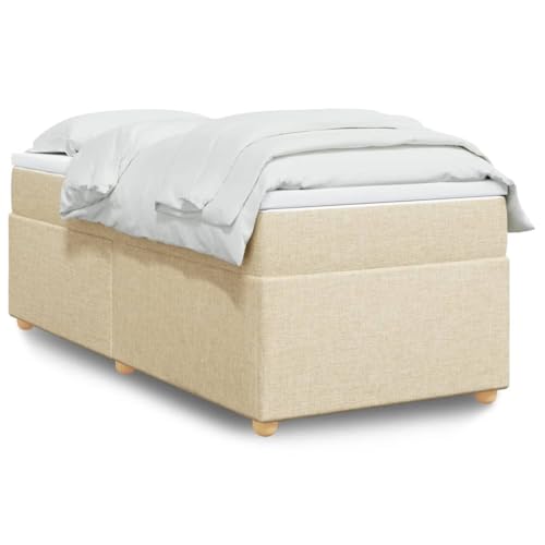 Qnhdfrt Boxspringbett Creme 90x190 cm mit Taschenfederkernmatratze und atmungsaktivem Polyesterbezug für erholsamen Schlaf im Schlafzimmer oder Gästezimmer Qnhdfrt Boxspringbett Creme 90x190 cm mit Taschenfederkernmatratze und atmungsaktivem Polyesterbezug für erholsamen Schlaf im Schlafzimmer oder Gästezimmer von Qnhdfrt
