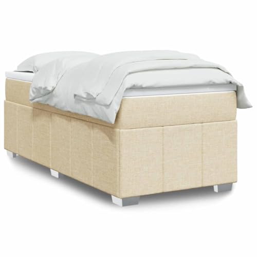 Qnhdfrt Boxspringbett Creme 90x200 cm mit Taschenfederkernmatratze und atmungsaktiver Polyesterbezug für optimalen Schlafkomfort und Entspannung im Schlafzimmer oder Gästezimmer Qnhdfrt Boxspringbett Creme 90x200 cm mit Taschenfederkernmatratze und atmungsaktiver Polyesterbezug für optimalen Schlafkomfort und Entspannung im Schlafzimmer oder Gästezimmer von Qnhdfrt