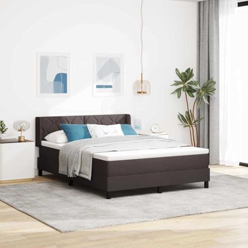Qnhdfrt Boxspringbett Dunkelbraun 140 x 190 cm mit Matratze und Topper Modernes Design für en Schlafkomfort Multizonen Unterstützung und Platzsparendes Kopfteil aus Holz und Stoff Qnhdfrt Boxspringbett Dunkelbraun 140 x 190 cm mit Matratze und Topper Modernes Design für en Schlafkomfort Multizonen Unterstützung und Platzsparendes Kopfteil aus Holz und Stoff von Qnhdfrt