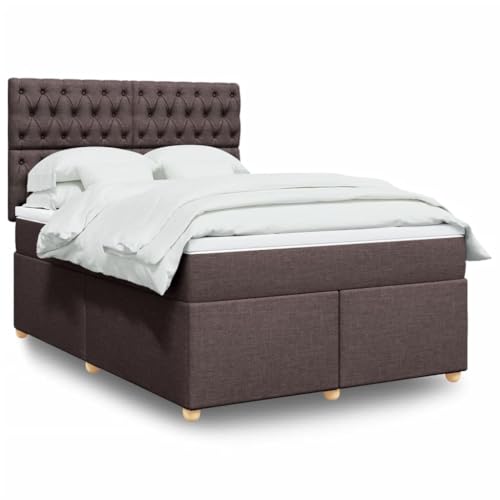 Qnhdfrt Boxspringbett Dunkelbraun 140x200 cm mit Taschenfederkernmatratze und LED Ambiente Höhenverstellbares Kopfteil Komfortables Gästebett für Schlafzimmer und Jugendzimmer Qnhdfrt Boxspringbett Dunkelbraun 140x200 cm mit Taschenfederkernmatratze und LED Ambiente Höhenverstellbares Kopfteil Komfortables Gästebett für Schlafzimmer und Jugendzimmer von Qnhdfrt