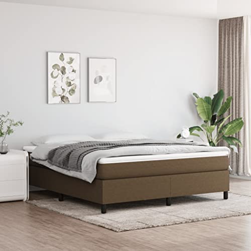 Qnhdfrt Boxspringbett Dunkelbraun 160x200 cm mit Taschenfederkernmatratze und Topper für erholsamen Schlaf mit mittelharter Unterstützung und atmungsaktivem Stoff Qnhdfrt Boxspringbett Dunkelbraun 160x200 cm mit Taschenfederkernmatratze und Topper für erholsamen Schlaf mit mittelharter Unterstützung und atmungsaktivem Stoff von Qnhdfrt