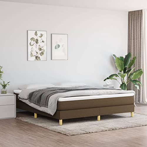 Qnhdfrt Boxspringbett Dunkelbraun 160x200 cm mit Taschenfederkernmatratze und Topper für erholsamen Schlaf mit mittelharter Unterstützung und atmungsaktivem Stoffbezug Qnhdfrt Boxspringbett Dunkelbraun 160x200 cm mit Taschenfederkernmatratze und Topper für erholsamen Schlaf mit mittelharter Unterstützung und atmungsaktivem Stoffbezug von Qnhdfrt