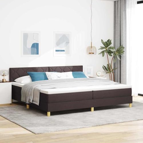 Qnhdfrt Boxspringbett Dunkelbraun 200x200 cm mit Matratze und Topper Modernes Design für Schlafzimmer Elegantes Stoffbezug mit Geometrischem Muster Robustes Bettgestell aus Holz Qnhdfrt Boxspringbett Dunkelbraun 200x200 cm mit Matratze und Topper Modernes Design für Schlafzimmer Elegantes Stoffbezug mit Geometrischem Muster Robustes Bettgestell aus Holz von Qnhdfrt