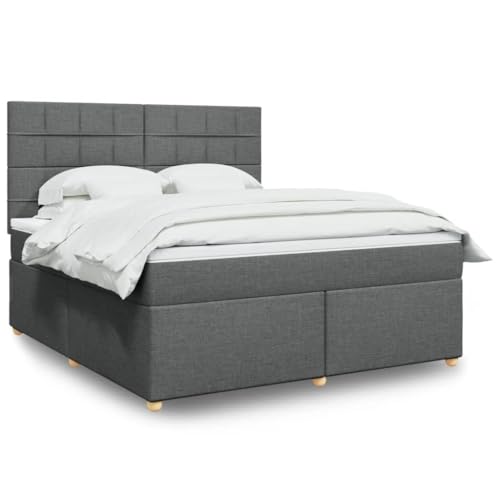 Qnhdfrt Boxspringbett Dunkelgrau 180x200 cm mit Taschenfederkernmatratze und höhenverstellbarem Kopfteil aus strapazierfähigem Polyester für erholsamen Schlaf im Schlafzimmer Qnhdfrt Boxspringbett Dunkelgrau 180x200 cm mit Taschenfederkernmatratze und höhenverstellbarem Kopfteil aus strapazierfähigem Polyester für erholsamen Schlaf im Schlafzimmer von Qnhdfrt