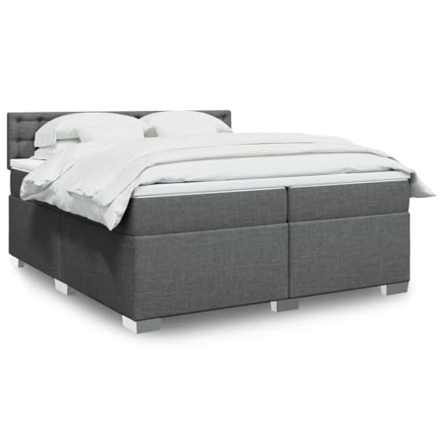 Qnhdfrt Boxspringbett Dunkelgrau 200x200 cm mit LED-Beleuchtung und Taschenfederkernmatratze für maximalen Schlafkomfort und stilvolles Ambiente im Schlafzimmer Qnhdfrt Boxspringbett Dunkelgrau 200x200 cm mit LED-Beleuchtung und Taschenfederkernmatratze für maximalen Schlafkomfort und stilvolles Ambiente im Schlafzimmer von Qnhdfrt