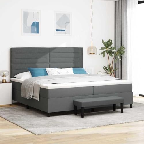 Qnhdfrt Boxspringbett Dunkelgrau 200x200 cm mit Matratze und Topper Modernes Design für Schlafzimmer Robuster Stahlrahmen und Stoffbezug Maximale Belastbarkeit 300 kg Qnhdfrt Boxspringbett Dunkelgrau 200x200 cm mit Matratze und Topper Modernes Design für Schlafzimmer Robuster Stahlrahmen und Stoffbezug Maximale Belastbarkeit 300 kg von Qnhdfrt