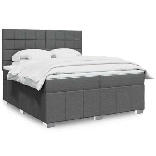 Qnhdfrt Boxspringbett Dunkelgrau 200x200 cm mit Taschenfederkern Matratze und höhenverstellbarem Kopfteil für erholsamen Schlaf im Schlafzimmer Qnhdfrt Boxspringbett Dunkelgrau 200x200 cm mit Taschenfederkern Matratze und höhenverstellbarem Kopfteil für erholsamen Schlaf im Schlafzimmer von Qnhdfrt
