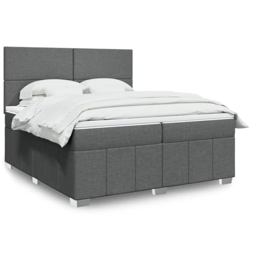 Qnhdfrt Boxspringbett Dunkelgrau 200x200 cm mit Taschenfederkern Matratze und höhenverstellbarem Kopfteil für erholsamen Schlaf im Schlafzimmer Qnhdfrt Boxspringbett Dunkelgrau 200x200 cm mit Taschenfederkern Matratze und höhenverstellbarem Kopfteil für erholsamen Schlaf im Schlafzimmer von Qnhdfrt