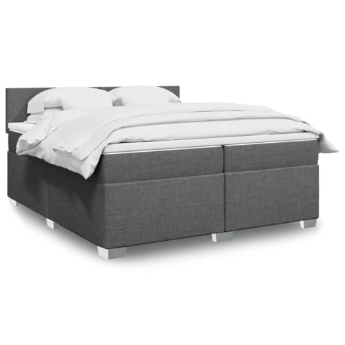 Qnhdfrt Boxspringbett Dunkelgrau 200x200 cm mit Taschenfederkernmatratze und atmungsaktiver Polyesterbezug für optimalen Schlafkomfort Qnhdfrt Boxspringbett Dunkelgrau 200x200 cm mit Taschenfederkernmatratze und atmungsaktiver Polyesterbezug für optimalen Schlafkomfort von Qnhdfrt