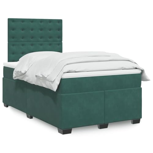 Qnhdfrt Boxspringbett Dunkelgrün 120x190 cm mit LED Beleuchtung und höhenverstellbarem Kopfteil Samtstoff Bezug Taschenfederkern Matratze für erholsamen Schlaf Qnhdfrt Boxspringbett Dunkelgrün 120x190 cm mit LED Beleuchtung und höhenverstellbarem Kopfteil Samtstoff Bezug Taschenfederkern Matratze für erholsamen Schlaf von Qnhdfrt