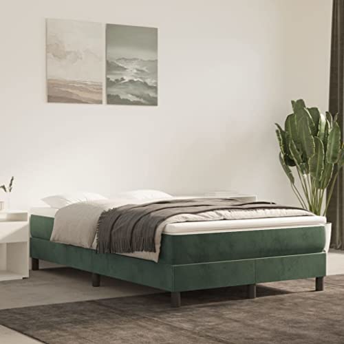 Qnhdfrt Boxspringbett Dunkelgrün 120x200 cm Samt Bezug Taschenfederkern Matratze Mittelhart mit Sperrholzlatten für Erholsamen Schlaf im Schlafzimmer Qnhdfrt Boxspringbett Dunkelgrün 120x200 cm Samt Bezug Taschenfederkern Matratze Mittelhart mit Sperrholzlatten für Erholsamen Schlaf im Schlafzimmer von Qnhdfrt