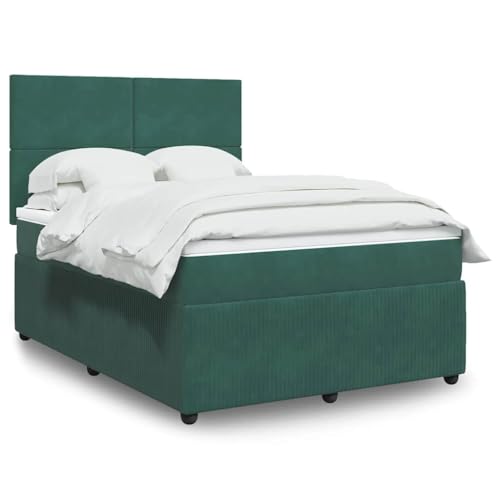 Qnhdfrt Boxspringbett Dunkelgrün 160x200 cm mit Taschenfederkern Matratze LED Beleuchtung und höhenverstellbarem Kopfteil für Schlafzimmer und Gästezimmer Qnhdfrt Boxspringbett Dunkelgrün 160x200 cm mit Taschenfederkern Matratze LED Beleuchtung und höhenverstellbarem Kopfteil für Schlafzimmer und Gästezimmer von Qnhdfrt