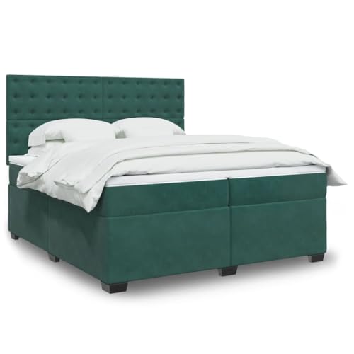 Qnhdfrt Boxspringbett Dunkelgrün 200x200 Samt mit Taschenfederkernmatratze Höhenverstellbarem Kopfteil und Matratzenauflage Modernes Design und Komfort für Schlafzimmer und Gästezimmer Qnhdfrt Boxspringbett Dunkelgrün 200x200 Samt mit Taschenfederkernmatratze Höhenverstellbarem Kopfteil und Matratzenauflage Modernes Design und Komfort für Schlafzimmer und Gästezimmer von Qnhdfrt