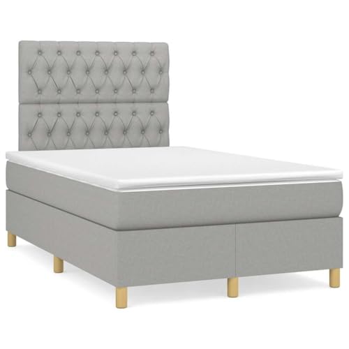 Qnhdfrt Boxspringbett Hellgrau 120x190 cm mit höhenverstellbarem Kopfteil und Taschenfederkernmatratze für erholsamen Schlaf Stoffbezug atmungsaktiv und langlebig Qnhdfrt Boxspringbett Hellgrau 120x190 cm mit höhenverstellbarem Kopfteil und Taschenfederkernmatratze für erholsamen Schlaf Stoffbezug atmungsaktiv und langlebig von Qnhdfrt