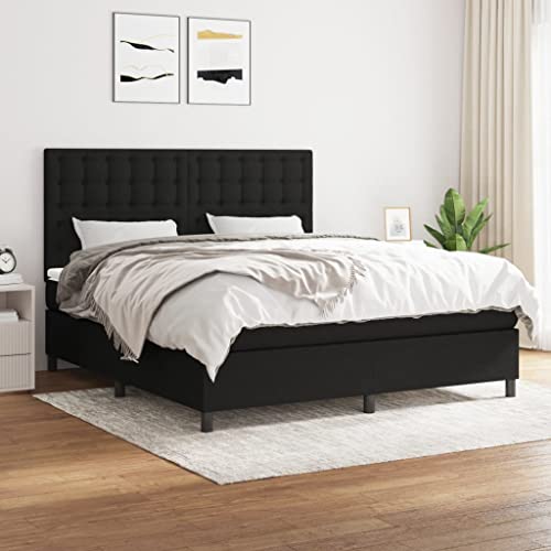 Qnhdfrt Boxspringbett Schwarz 180x200 cm mit höhenverstellbarem Kopfteil und Taschenfederkernmatratze für erholsamen Schlaf Stoffbezug atmungsaktiv und langlebig Qnhdfrt Boxspringbett Schwarz 180x200 cm mit höhenverstellbarem Kopfteil und Taschenfederkernmatratze für erholsamen Schlaf Stoffbezug atmungsaktiv und langlebig von Qnhdfrt