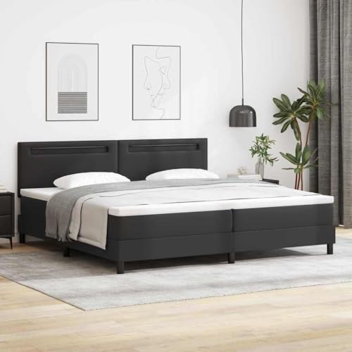 Qnhdfrt Boxspringbett Schwarz 200 x 200 cm Modernes Kunstleder Design mit Matratzenauflage Stabiles Bettgestell für Schlafzimmer Qnhdfrt Boxspringbett Schwarz 200 x 200 cm Modernes Kunstleder Design mit Matratzenauflage Stabiles Bettgestell für Schlafzimmer von Qnhdfrt