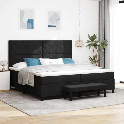 Qnhdfrt Boxspringbett Schwarz 200x200 cm Modernes Design mit Matratze und Topper für Erholsamen Schlaf Robustes Bettgestell aus Stoff mit 20 cm Beinhöhe für Schlafzimmer Qnhdfrt Boxspringbett Schwarz 200x200 cm Modernes Design mit Matratze und Topper für Erholsamen Schlaf Robustes Bettgestell aus Stoff mit 20 cm Beinhöhe für Schlafzimmer von Qnhdfrt