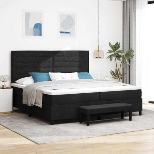 Qnhdfrt Boxspringbett Schwarz 200x200 cm Modernes Design mit Matratze und Topper für Erholsamen Schlaf Stabiler Bettrahmen aus Holz und Stoff für Schlafzimmer Qnhdfrt Boxspringbett Schwarz 200x200 cm Modernes Design mit Matratze und Topper für Erholsamen Schlaf Stabiler Bettrahmen aus Holz und Stoff für Schlafzimmer von Qnhdfrt