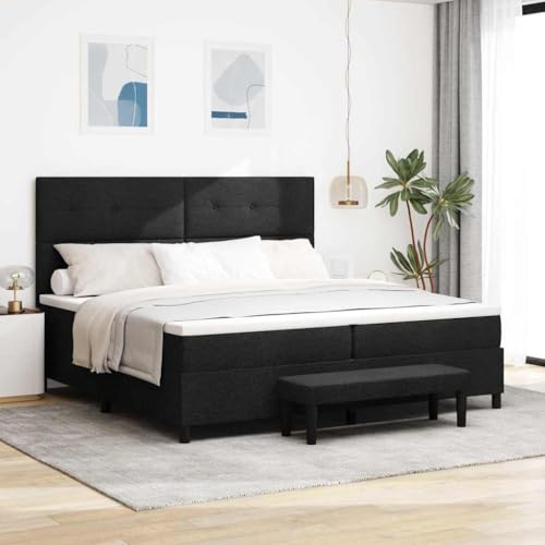 Qnhdfrt Boxspringbett Schwarz 200x200 cm mit Matratze und Topper Modernes Design Stabilität im Schlafzimmer Qnhdfrt Boxspringbett Schwarz 200x200 cm mit Matratze und Topper Modernes Design Stabilität im Schlafzimmer von Qnhdfrt