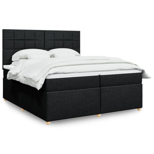 Qnhdfrt Boxspringbett Schwarz 200x200 cm mit Taschenfederkernmatratze und LED Beleuchtung Höhenverstellbares Kopfteil für erholsamen Schlaf im Schlafzimmer Qnhdfrt Boxspringbett Schwarz 200x200 cm mit Taschenfederkernmatratze und LED Beleuchtung Höhenverstellbares Kopfteil für erholsamen Schlaf im Schlafzimmer von Qnhdfrt