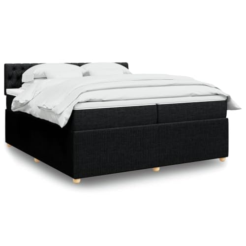 Qnhdfrt Boxspringbett Schwarz 200x200 cm mit Taschenfederkernmatratze und atmungsaktivem Polyesterstoff für erholsamen Schlaf im Schlafzimmer Qnhdfrt Boxspringbett Schwarz 200x200 cm mit Taschenfederkernmatratze und atmungsaktivem Polyesterstoff für erholsamen Schlaf im Schlafzimmer von Qnhdfrt