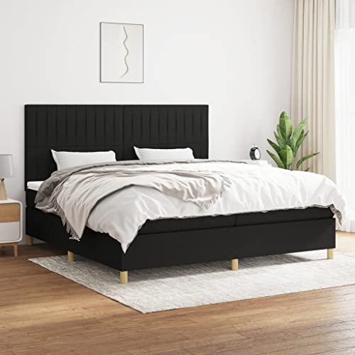 Qnhdfrt Boxspringbett Schwarz 200x200 cm mit Taschenfederkernmatratze und höhenverstellbarem Kopfteil für erholsamen Schlaf Stoffbezug atmungsaktiv und langlebig Qnhdfrt Boxspringbett Schwarz 200x200 cm mit Taschenfederkernmatratze und höhenverstellbarem Kopfteil für erholsamen Schlaf Stoffbezug atmungsaktiv und langlebig von Qnhdfrt