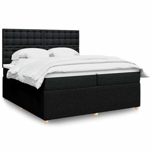 Qnhdfrt Boxspringbett Schwarz 200x200 cm mit Taschenfederkernmatratze und höhenverstellbarem Kopfteil für erholsamen Schlaf und optimalen Komfort Qnhdfrt Boxspringbett Schwarz 200x200 cm mit Taschenfederkernmatratze und höhenverstellbarem Kopfteil für erholsamen Schlaf und optimalen Komfort von Qnhdfrt