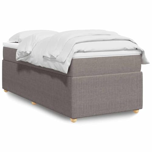 Qnhdfrt Boxspringbett Taupe 100x200 cm mit Taschenfederkernmatratze und atmungsaktivem Polyesterbezug für optimalen Schlafkomfort und Entspannung im Schlafzimmer oder Gästezimmer Qnhdfrt Boxspringbett Taupe 100x200 cm mit Taschenfederkernmatratze und atmungsaktivem Polyesterbezug für optimalen Schlafkomfort und Entspannung im Schlafzimmer oder Gästezimmer von Qnhdfrt