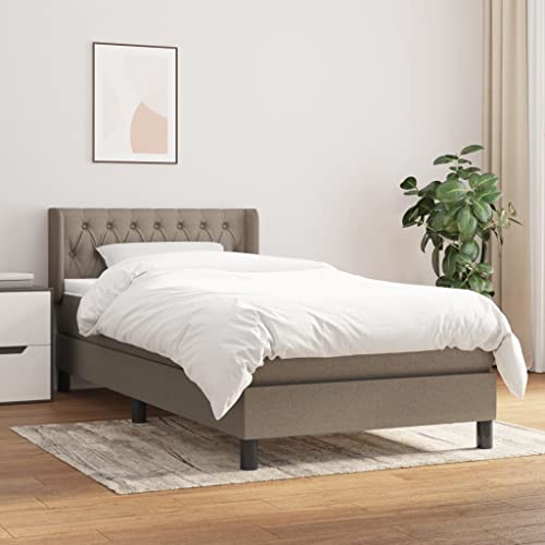 Qnhdfrt Boxspringbett Taupe 100x200 cm mit höhenverstellbarem Kopfteil und Taschenfederkernmatratze für erholsamen Schlaf Stoffbezug aus Polyester und massivem Lärchenholz Qnhdfrt Boxspringbett Taupe 100x200 cm mit höhenverstellbarem Kopfteil und Taschenfederkernmatratze für erholsamen Schlaf Stoffbezug aus Polyester und massivem Lärchenholz von Qnhdfrt