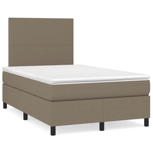 Qnhdfrt Boxspringbett Taupe 120x200 cm mit Kopfteil Taschenfederkernmatratze und Topper für erholsamen Schlaf im Schlafzimmer Qnhdfrt Boxspringbett Taupe 120x200 cm mit Kopfteil Taschenfederkernmatratze und Topper für erholsamen Schlaf im Schlafzimmer von Qnhdfrt