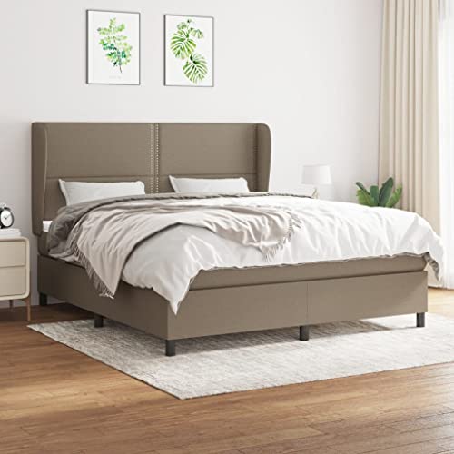 Qnhdfrt Boxspringbett Taupe 180x200 cm mit höhenverstellbarem Kopfteil und Taschenfederkernmatratze für erholsamen Schlaf Stoffbezug und massives Lärchenholz Qnhdfrt Boxspringbett Taupe 180x200 cm mit höhenverstellbarem Kopfteil und Taschenfederkernmatratze für erholsamen Schlaf Stoffbezug und massives Lärchenholz von Qnhdfrt