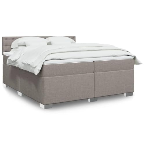 Qnhdfrt Boxspringbett Taupe 200x200 cm mit Taschenfederkern Matratzen und waschbarer Topper Komfort und Langlebigkeit für Schlafzimmer Gästezimmer und Jugendzimmer Qnhdfrt Boxspringbett Taupe 200x200 cm mit Taschenfederkern Matratzen und waschbarer Topper Komfort und Langlebigkeit für Schlafzimmer Gästezimmer und Jugendzimmer von Qnhdfrt