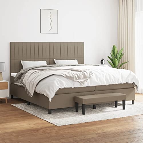 Qnhdfrt Boxspringbett Taupe 200x200 cm mit höhenverstellbarem Kopfteil und Taschenfederkernmatratze für erholsamen Schlaf Stoffbezug atmungsaktiv und langlebig inklusive Bank Qnhdfrt Boxspringbett Taupe 200x200 cm mit höhenverstellbarem Kopfteil und Taschenfederkernmatratze für erholsamen Schlaf Stoffbezug atmungsaktiv und langlebig inklusive Bank von Qnhdfrt