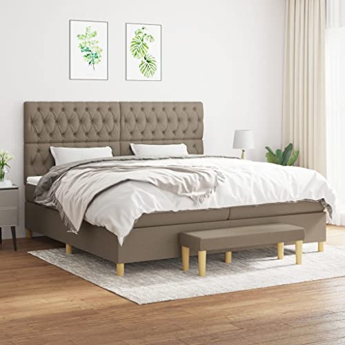 Qnhdfrt Boxspringbett Taupe 200x200 cm mit höhenverstellbarem Kopfteil und Taschenfederkernmatratze für erholsamen Schlaf im Schlafzimmer oder Gästezimmer Qnhdfrt Boxspringbett Taupe 200x200 cm mit höhenverstellbarem Kopfteil und Taschenfederkernmatratze für erholsamen Schlaf im Schlafzimmer oder Gästezimmer von Qnhdfrt