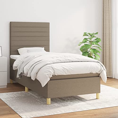 Qnhdfrt Boxspringbett Taupe 80x200 cm mit höhenverstellbarem Kopfteil Taschenfederkernmatratze und atmungsaktivem Stoffbezug für erholsamen Schlaf Qnhdfrt Boxspringbett Taupe 80x200 cm mit höhenverstellbarem Kopfteil Taschenfederkernmatratze und atmungsaktivem Stoffbezug für erholsamen Schlaf von Qnhdfrt