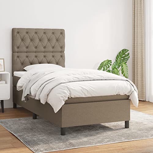 Qnhdfrt Boxspringbett Taupe 80x200 cm mit höhenverstellbarem Kopfteil und Taschenfederkernmatratze für erholsamen Schlaf Stoffbezug atmungsaktiv und langlebig Qnhdfrt Boxspringbett Taupe 80x200 cm mit höhenverstellbarem Kopfteil und Taschenfederkernmatratze für erholsamen Schlaf Stoffbezug atmungsaktiv und langlebig von Qnhdfrt