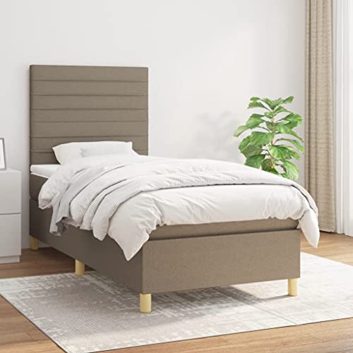 Qnhdfrt Boxspringbett Taupe 90x190 cm mit höhenverstellbarem Kopfteil Taschenfederkernmatratze und atmungsaktivem Stoff für erholsamen Schlaf im Schlafzimmer oder Gästezimmer Qnhdfrt Boxspringbett Taupe 90x190 cm mit höhenverstellbarem Kopfteil Taschenfederkernmatratze und atmungsaktivem Stoff für erholsamen Schlaf im Schlafzimmer oder Gästezimmer von Qnhdfrt
