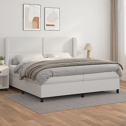Qnhdfrt Boxspringbett Weiß 200x200 cm mit Taschenfederkernmatratze und höhenverstellbarem Kopfteil Kunstleder für erholsamen Schlaf im Schlafzimmer Qnhdfrt Boxspringbett Weiß 200x200 cm mit Taschenfederkernmatratze und höhenverstellbarem Kopfteil Kunstleder für erholsamen Schlaf im Schlafzimmer von Qnhdfrt