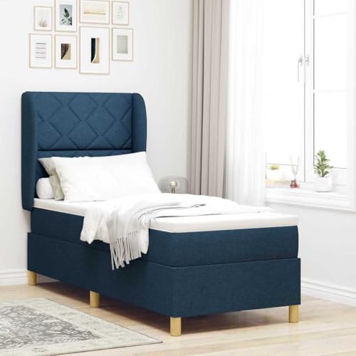Qnhdfrt Boxspringbett dunkelgrau 80x200 cm Modernes Einzelbett mit Matratze und Topper Höhenverstellbares Kopfteil für Jugendzimmer Gästezimmer Schlafzimmer Qnhdfrt Boxspringbett dunkelgrau 80x200 cm Modernes Einzelbett mit Matratze und Topper Höhenverstellbares Kopfteil für Jugendzimmer Gästezimmer Schlafzimmer von Qnhdfrt