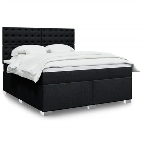 Qnhdfrt Boxspringbett mit LED Beleuchtung und höhenverstellbarem Kopfteil 180x200 cm Schwarz Stoff Taschenfederkernmatratze für erholsamen Schlaf im Schlafzimmer Qnhdfrt Boxspringbett mit LED Beleuchtung und höhenverstellbarem Kopfteil 180x200 cm Schwarz Stoff Taschenfederkernmatratze für erholsamen Schlaf im Schlafzimmer von Qnhdfrt