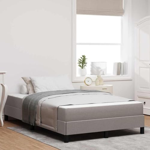 Qnhdfrt Boxspringbett mit Matratze 120 x 190 cm Taupe Stoff Modernes Design Mittel Feste Schaumstoffmatratze für Schlafzimmer Gästebett und Jugendzimmer Qnhdfrt Boxspringbett mit Matratze 120 x 190 cm Taupe Stoff Modernes Design Mittel Feste Schaumstoffmatratze für Schlafzimmer Gästebett und Jugendzimmer von Qnhdfrt