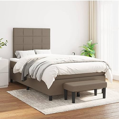 Qnhdfrt Boxspringbett mit Matratze 120x200 cm Tagesbett mit höhenverstellbarem Kopfteil und Taschenfederkernmatratze für Schlafzimmer Gästezimmer Qnhdfrt Boxspringbett mit Matratze 120x200 cm Tagesbett mit höhenverstellbarem Kopfteil und Taschenfederkernmatratze für Schlafzimmer Gästezimmer von Qnhdfrt