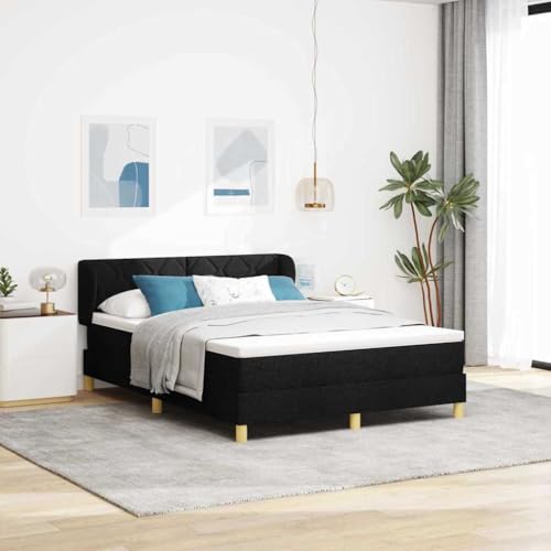 Qnhdfrt Boxspringbett mit Matratze 140x200 cm Schwarz Stoff Taschenfederkernmatratze mit Topper und Bettgestell für optimalen Schlafkomfort Qnhdfrt Boxspringbett mit Matratze 140x200 cm Schwarz Stoff Taschenfederkernmatratze mit Topper und Bettgestell für optimalen Schlafkomfort von Qnhdfrt
