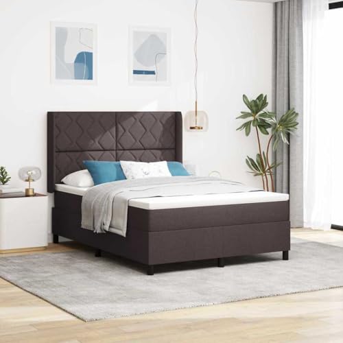 Qnhdfrt Boxspringbett mit Matratze 160 x 200 cm Dunkelbraun Taschenfederkern für erholsamen Schlaf Mittel fest Doppelbett mit atmungsaktivem Bezug und Stauraum Qnhdfrt Boxspringbett mit Matratze 160 x 200 cm Dunkelbraun Taschenfederkern für erholsamen Schlaf Mittel fest Doppelbett mit atmungsaktivem Bezug und Stauraum von Qnhdfrt